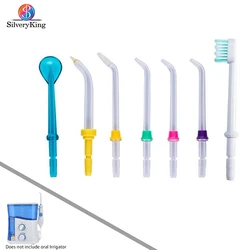 7 Pieces Replacement Nozzles 5 Different Types Oral Irrigator Parts Water Flosser Jet Tips Tooth Cleaning For Braces Oral Care