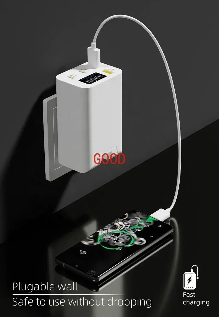 Gan 4 multi-port desktop PD fast charger all-in-one smart USBC adapter 280W 300W high usb-c