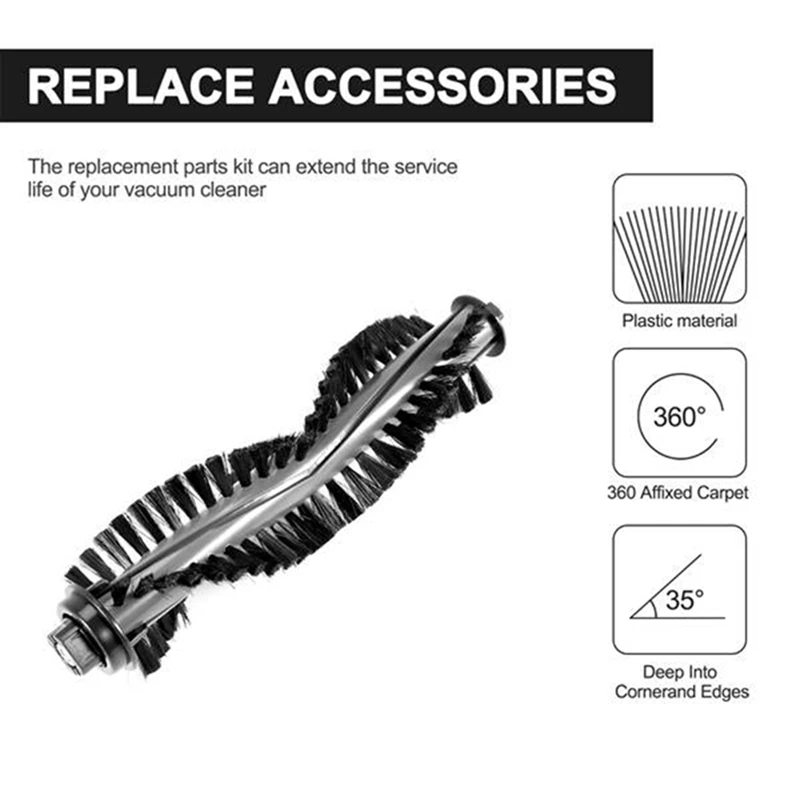 قطع غيار AGOUP لـ Ilife A4 A4S A40 مكنسة كهربائية روبوتية لفرشاة المكنسة الكهربائية الروبوتية Ecovacs CEN550