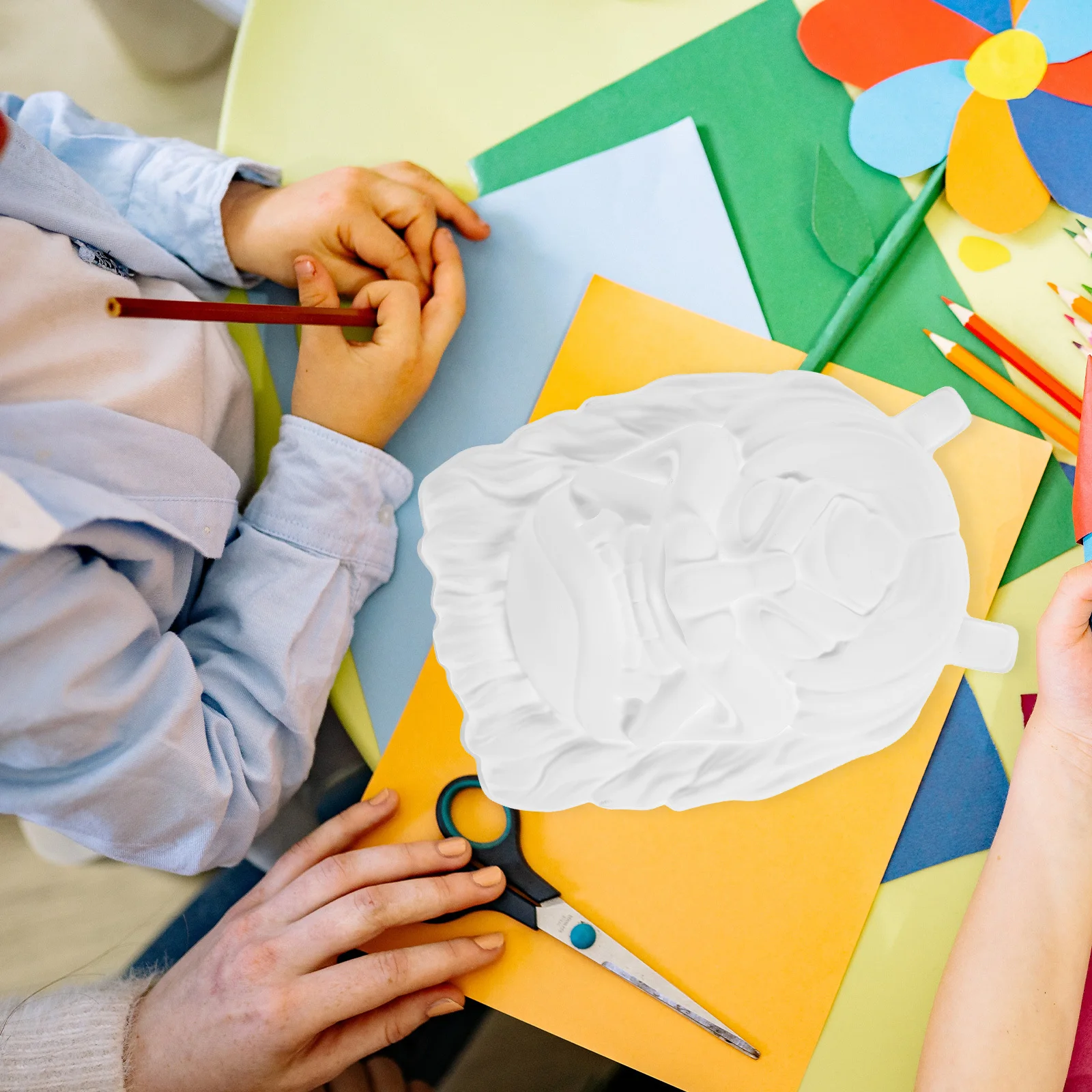 2 stuks ongeverfd DIY blanco PVC-maskers voor Halloween Party Masquerade Decor DIY blanco masker ongeverfd masker