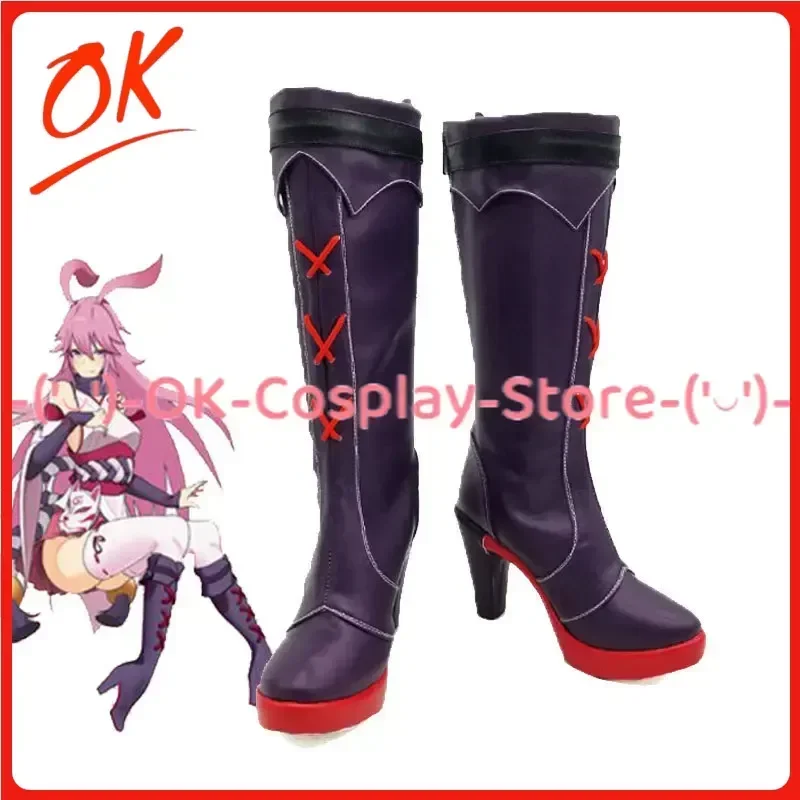 

[На заказ] Honkai Impact 3 Yae Sakura, обувь для косплея, аниме-игра, костюм для ролевых игр, реквизит, Хэллоуин, карнавал, вечерние ботинки из искусственной кожи