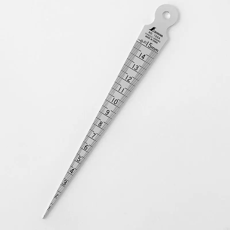 37me 테이퍼 게이지 0-15mm 스테인레스 스틸 테이퍼 용접 게이지 인치 및 메트릭 필러