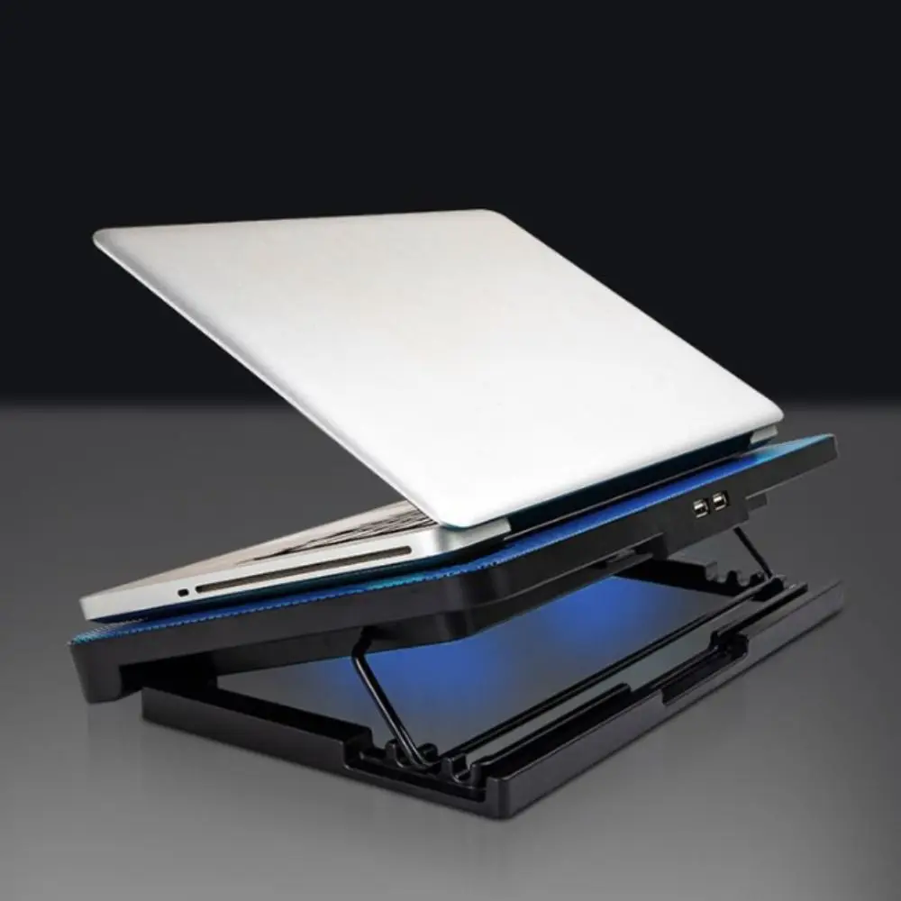 

Прочная регулируемая охлаждающая подставка для ноутбука, USB-порт, металлическая сетка, охладитель для ноутбука, вентилятор, светодиодная подставка для охлаждения ноутбука, исследование