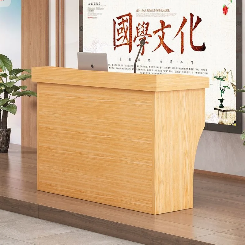 HYS Lecture Desk Master of Ceremonies Desk Lecture Table Simple Modern Welcome Desk Reception  Conference Room Host