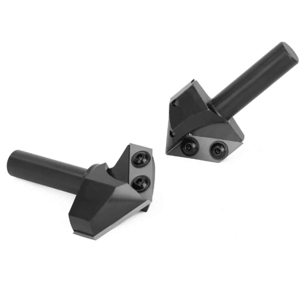 

1 шт. 1/2 фреза с хвостовиком 120/45 градусов V-образная канавка фреза V-образный паз строгальный станок по дереву фрезерный станок с ЧПУ деревообрабатывающий инструмент