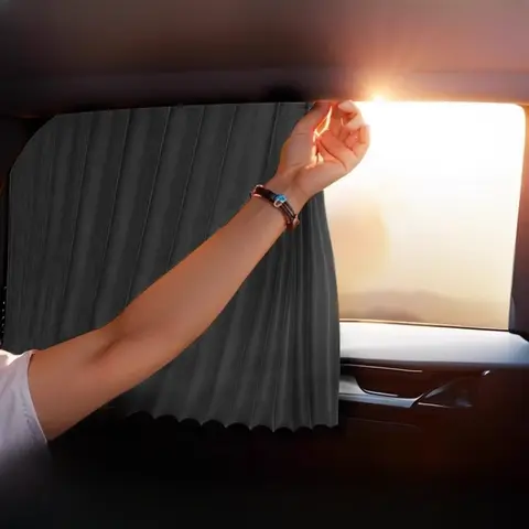 차량용 자석식 햇빛 가리개, 확장형 자외선 차단 및 단열 차량 내부 차광 커튼