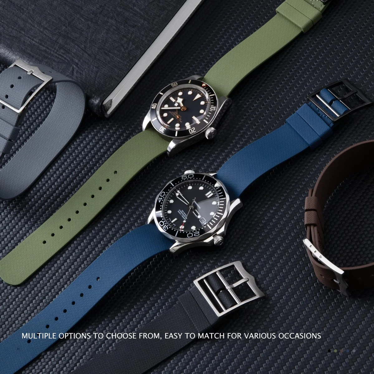 チューダーオメガユニバーサルハミルトンロンジンタグホイヤーティソフッ素ゴムNATOオールインワンユニバーサルストラップ