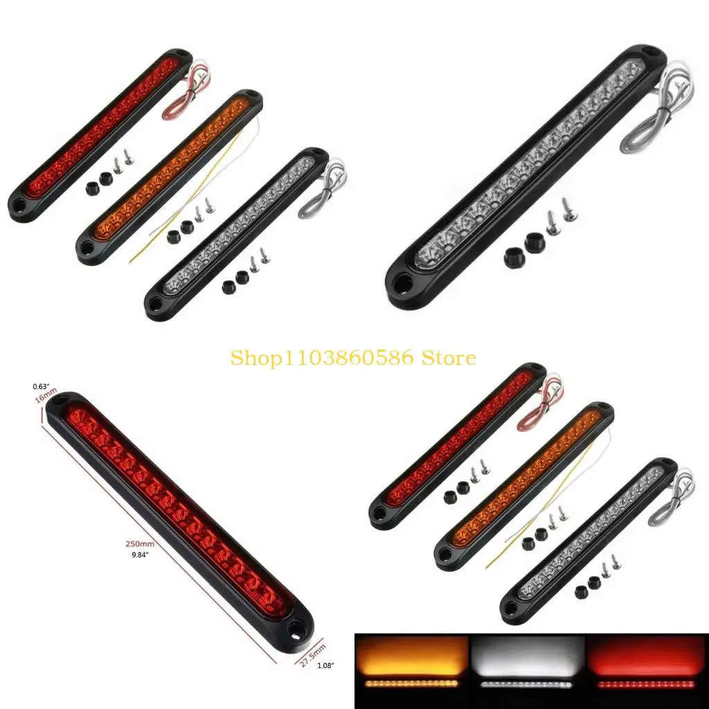 242A Truck Trailer Tail Light Bar Bright 15 LED Lamps for Safety Driving at Night