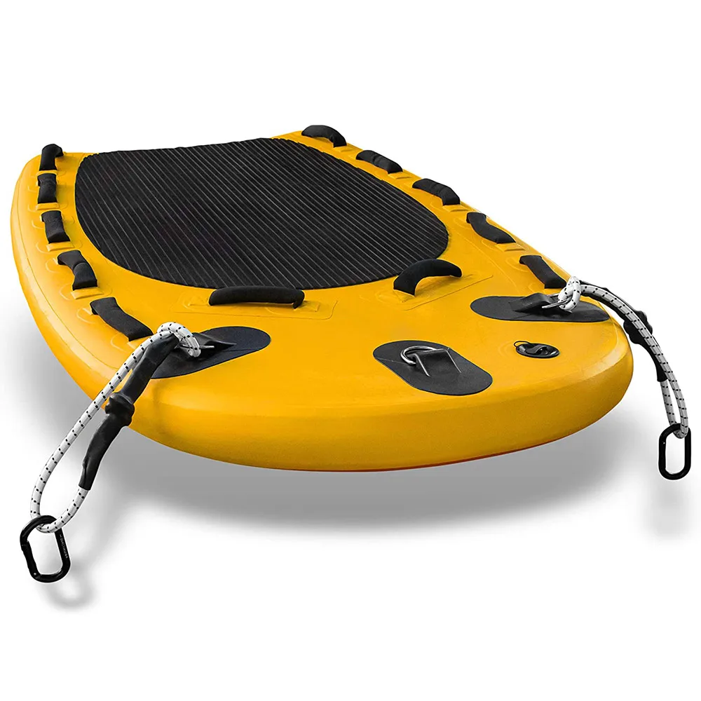 170cm Multi Use Platform Yellow Rescue Surf Towable Board  Inflatables Rescue Board Inflatable Jet Ski Sled