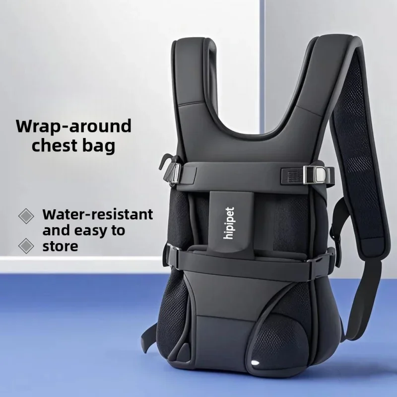 

2026 New Premium Pet Chest Backpack, Portable Breathable All Season Bag for Cats Dogs