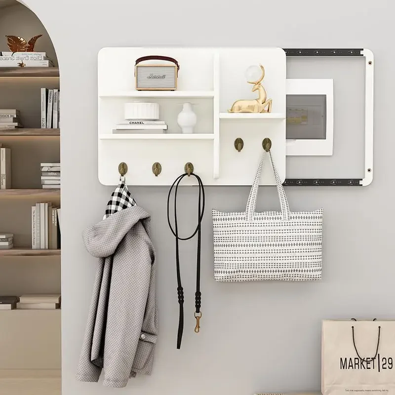 

Electric Meter Box Decor Power Switch Hide Cover Wooden Boards Shelf Rack Wall Decorations Home Design Painting Decorative