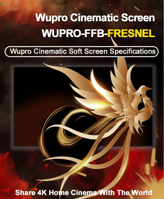 OEM WUPRO home theatre fresnel ust screen 100