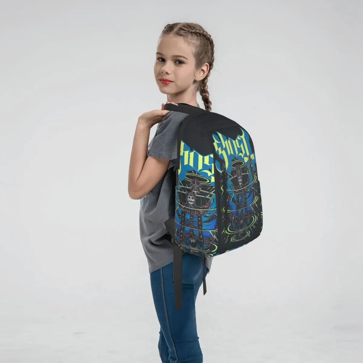 Rock Band Ghost BC Backpack Daypack Boys Girls BookBag School Bag Shoulder Bags for Men Women