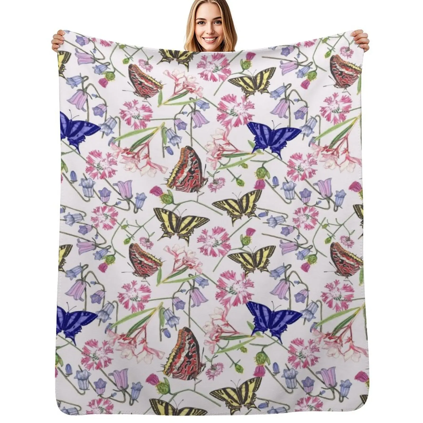 

Gardenflower Throw Blanket Soft Breathable Blanket for Night Sleeping
