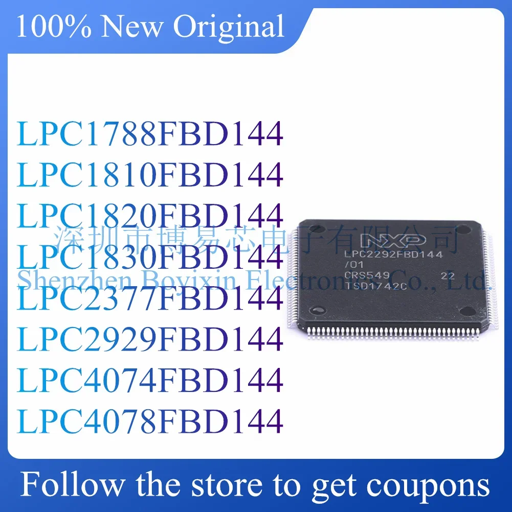 NEW LPC1788FBD144 LPC1810FBD144 LPC1820FBD144 LPC1830FBD144 LPC2377FBD144 LPC2929FBD144 LPC4074FBD144 LPC4078FBD144.