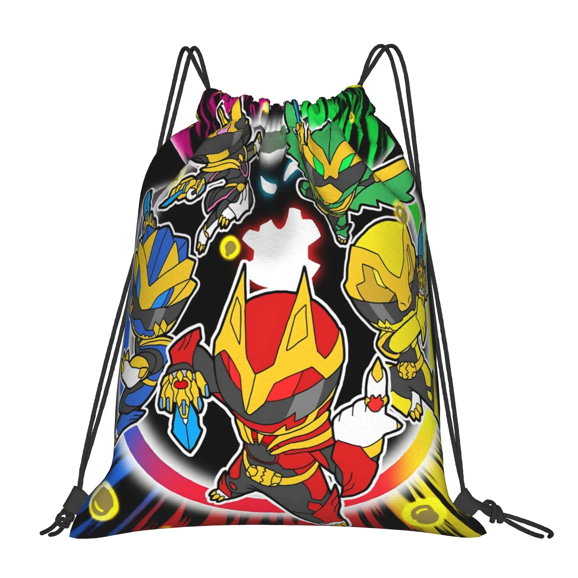 For travel Pouch Super Sentai best gift Kawaii Drawstring Bags Shopping Shoe Clothes Storage Multi-function Portable Rucksack