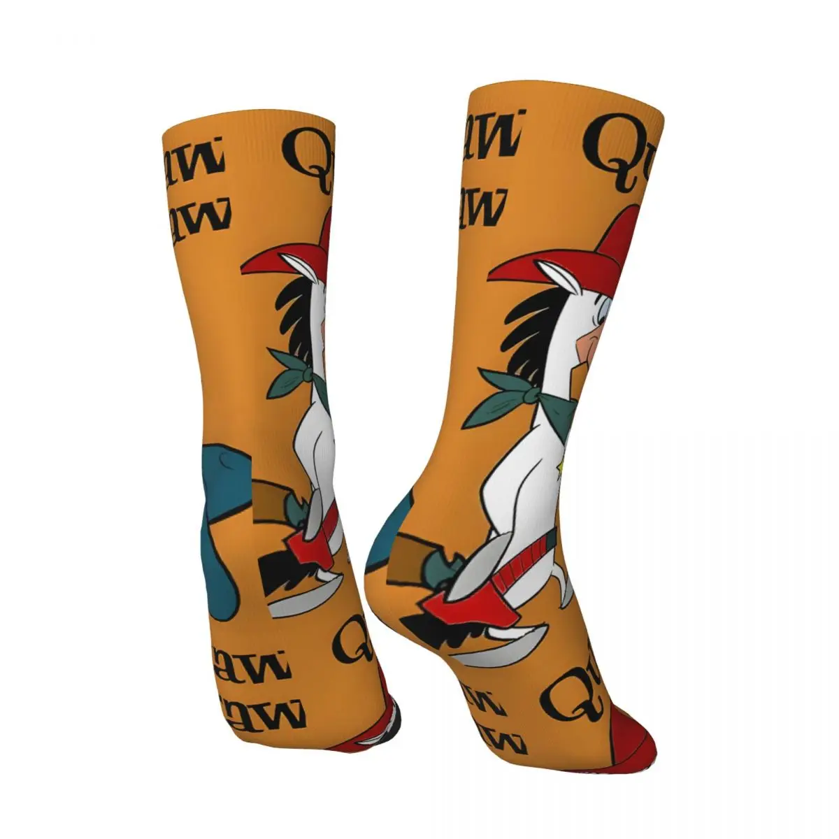 Calcetines divertidos de sombrero feliz para hombre, Retro, Harajuku, q-quick Draw, McGraw Show, Hip Hop, novedad, Casual, Crew Crazy Sock, regalo impreso