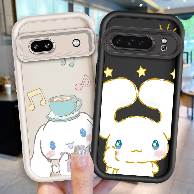 

Sanrio Cute star Cinnamoroll Phone Case For Google Pixel 9 8A 8 7 7A Pro XL 5G Eye Ladder Soft TPU Shockproof Cover