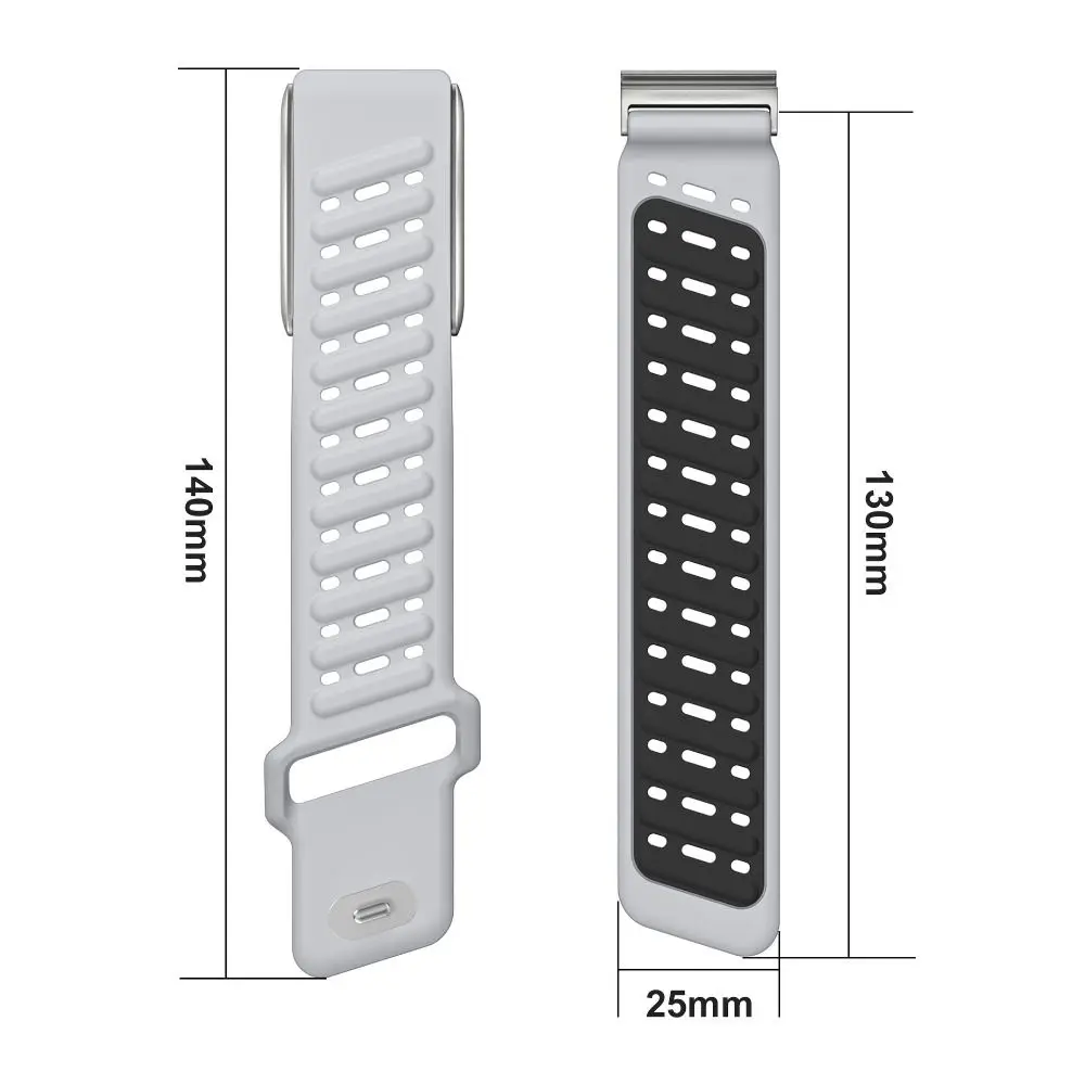 سوار لياقة بدنية من السيليكون، حزام تعقب ناعم قابل للتنفس، سوار معصم رياضي قابل للتعديل لـ Whoop 5.0 Life MG/One/Peak