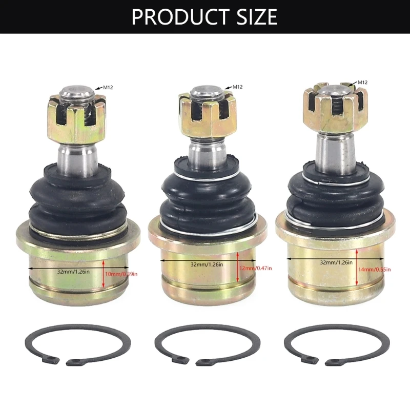 Sphere joint For 50cc 70cc 90cc 110cc 125cc 150cc 200cc 250cc Chinese ATV UTV Go Kart Quads Bike Spare parts