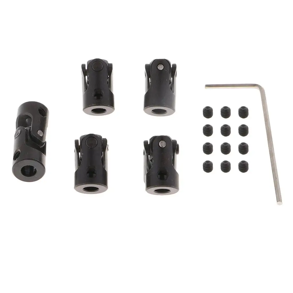 

Metal Rigid Coupler Connector Flexible Shaft Universal Joint for RC Boat Accessories RC Car Robot Transmission
