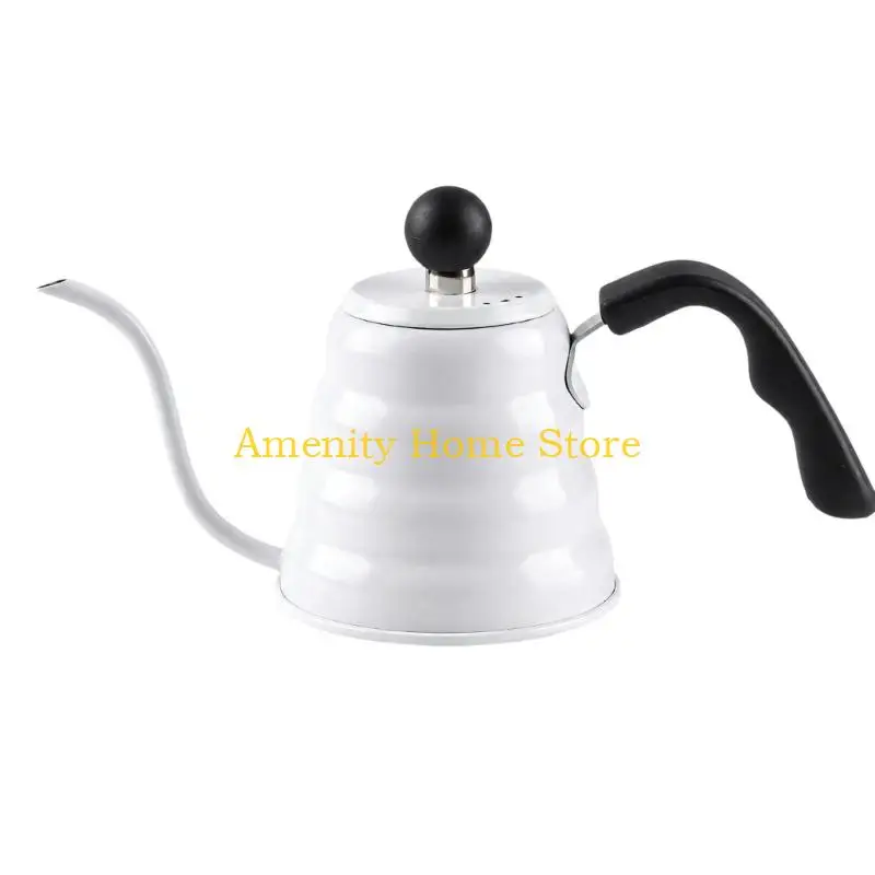 F26C Three-Rings Gooseneck Pouring Over Kettle with Rustproof Steel Construction and Focusing Flows Control for Home Kitchens