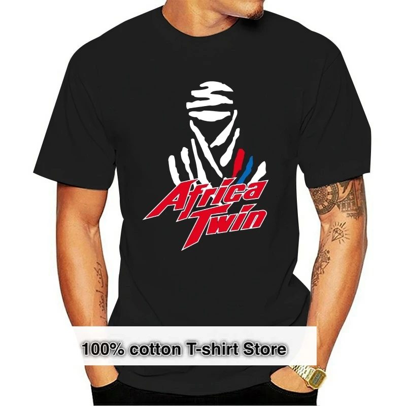 Africa Twin T-Shirt Africa Twin Mootorcycle T-Shirt 2024 New Fashion Men T-Shirts Short Sleeve Brand Style Short Sleeve