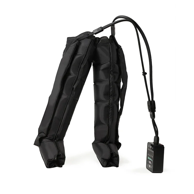 Rechargeable Digital 6 Chamber Air Compression Leg Recovery System Sports Recovery Massage Boots Improve Circulation