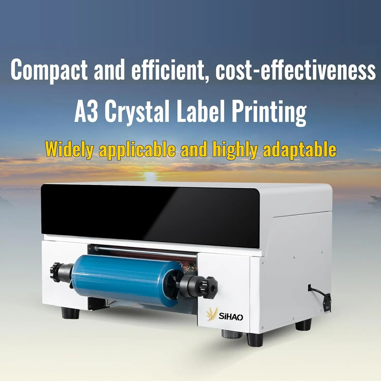 Imprimante d'étiquettes à plastifier automatique UV 3001U, 12 pouces, avec encre de vernis blanc, tête d'impression DX7