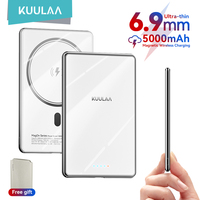 KUULAA Magnetic Power Bank 5000mAh Wireless Portable Charger 20W Fast Charging External Battery For Magsafe For iPhone 16 15 14