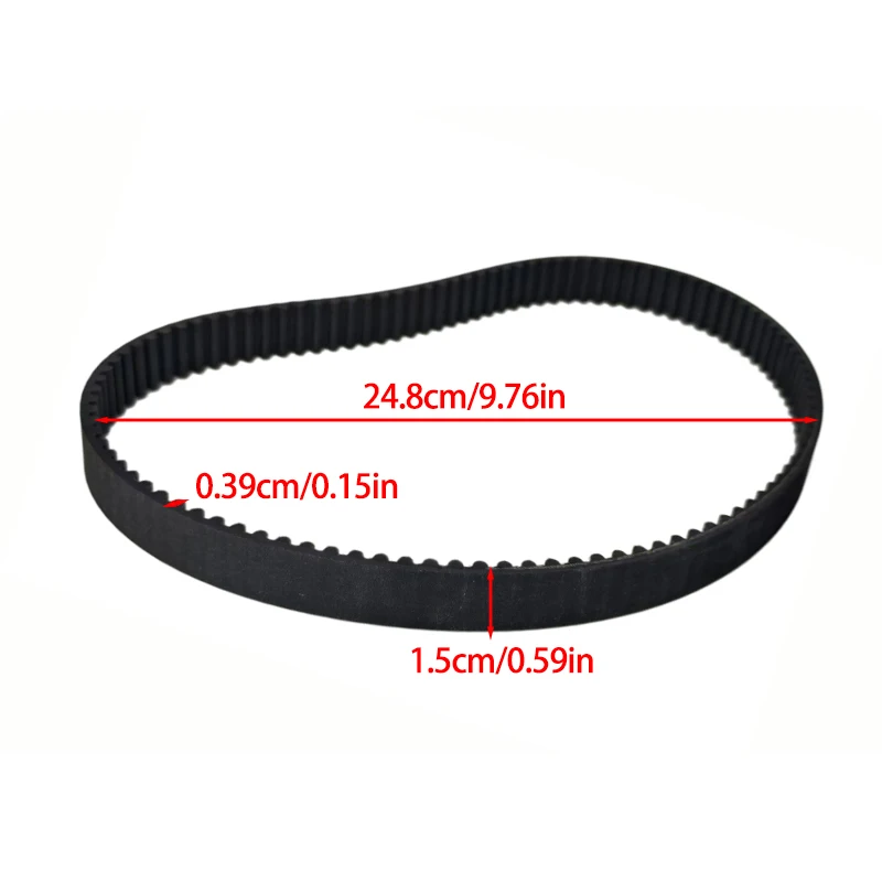 Electric Scooter HTD 5M-535-15 Transmission Belt Timing Belts Rubber Black Drive Stripe Synchronous Belts