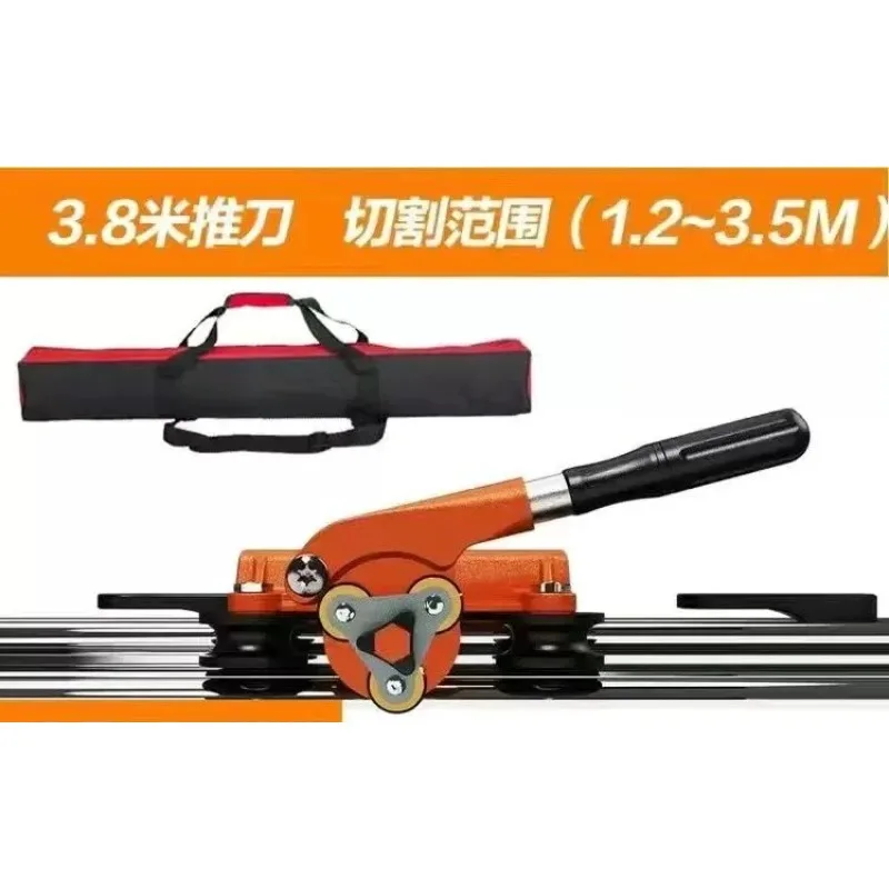 New Hand-push Tile Cutting Machine 3.8 Meters High Precision Rock Slab Push Knife
