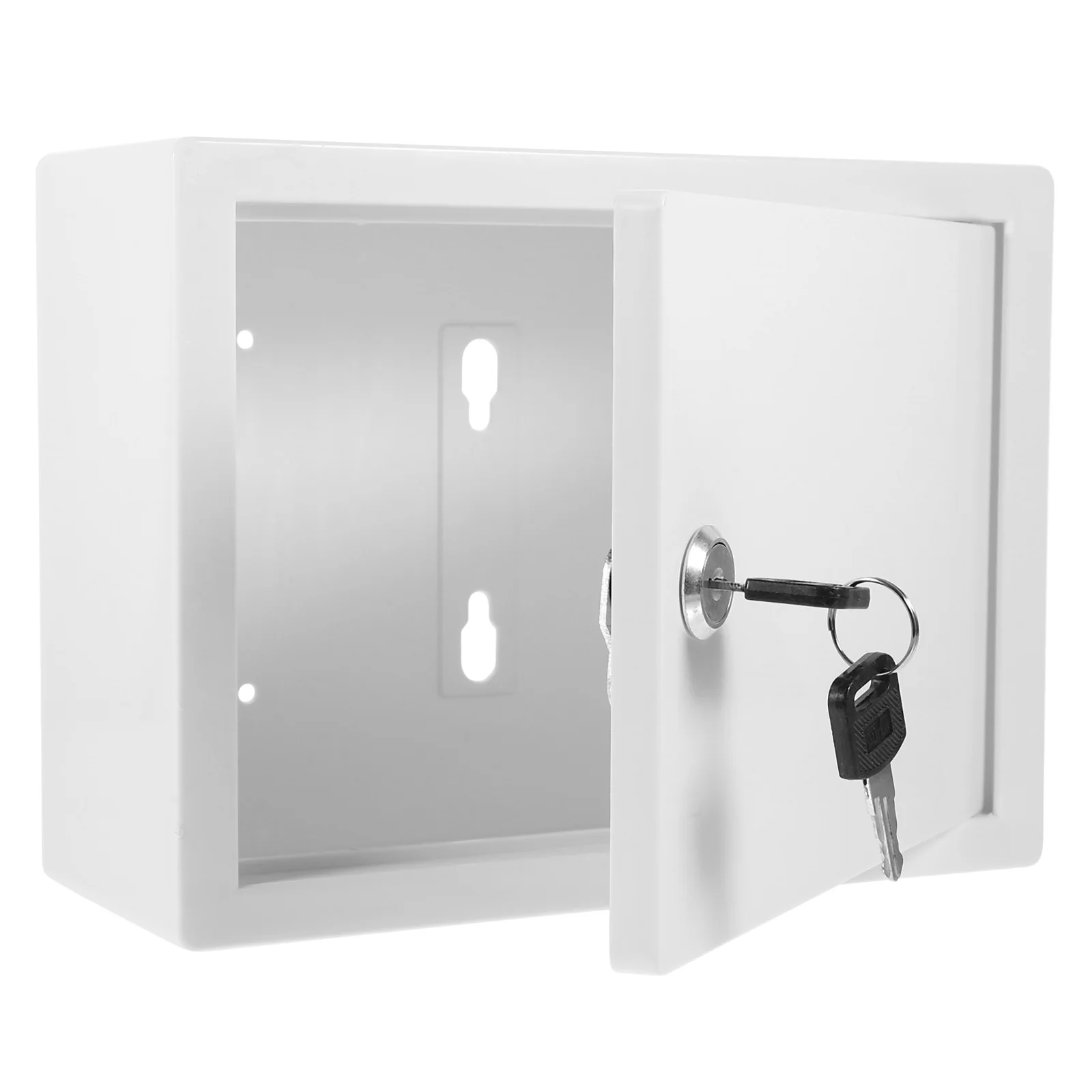 

Milk Box Mailbox Key Lock Wall Mount White Color Durable Plastic Storage Capacity Space Saving Practical Function Outdoor Use