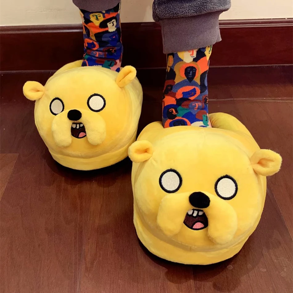 Pantofole da interno da donna Happy Time Pantofole Amanti Jake BMO Pantofole da donna calde Finn Scarpe di peluche Pantofole da casa per bambini