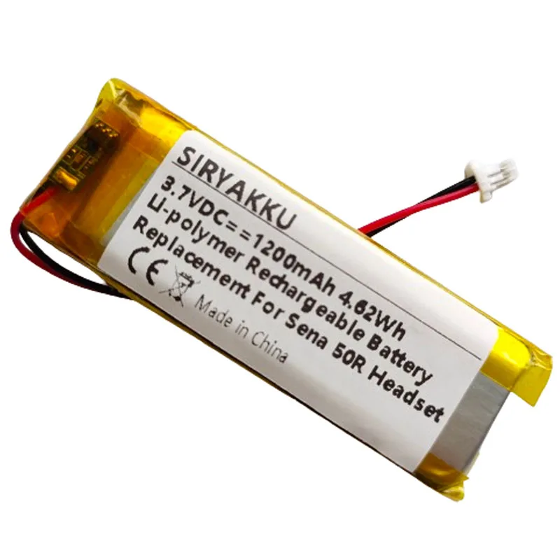 3.7V 1200mAh bateria zastępcza litowo-polimerowy do baterii zestaw słuchawkowy dla aktywnych Sen 50R