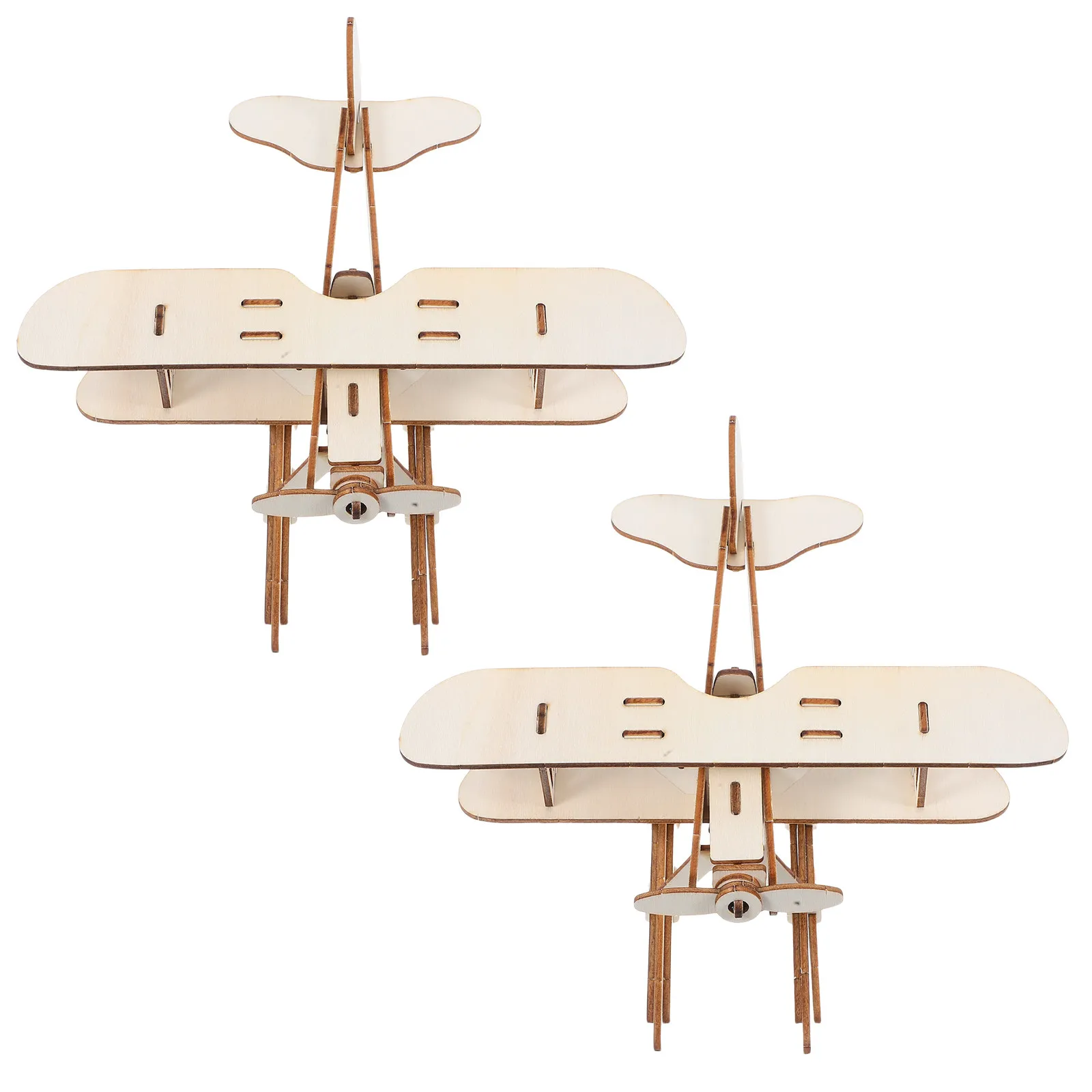 

Наборы для творчества из дерева для сборки самолетов (2 шт.), развивающие логическое мышление и творческие способности у детей, с возможностью покраски