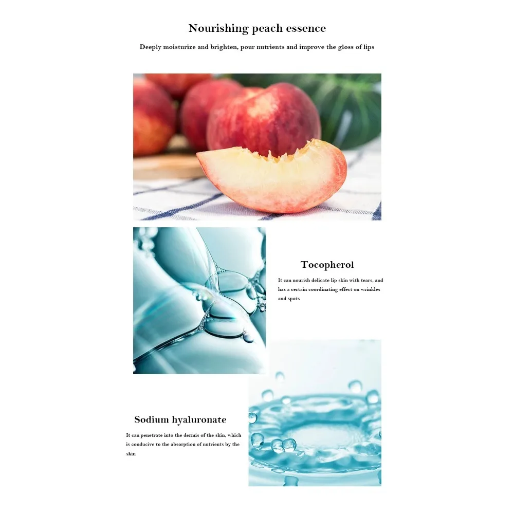 Innicare الكولاجين المغذي قناع الشفاه العناية بالشفاه الرطوبة الفواكه جوهر ثبات ترطيب الشفاه لصقة هلامية الشفاه وسادة بقع #5