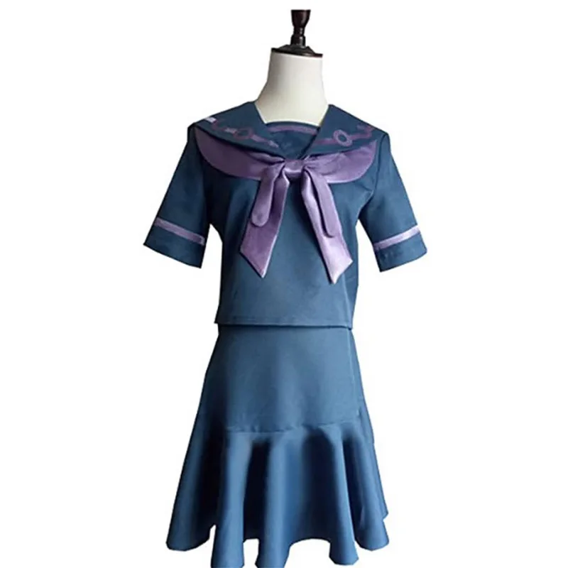 

Yukako Yamagishi Wears A Sailor School Uniform With Embroidery From JoJo's Bizarre Adventure For Play