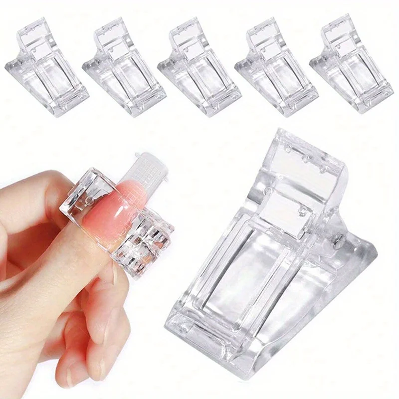 5/10Pcs Nail Clip Transparent Gel Quick Building Tips Clips Finger Nail Polish Extension UV Lamps Manicure Art Builder Tools