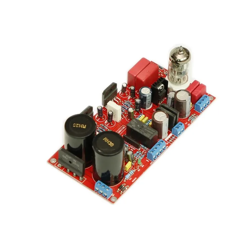 Двойной ламповый предусилитель AC24V 6N11 LM3886 68 Вт * 2,0-канальный стерео Hi-Fi Fever, плата цифрового аудиоусилителя
