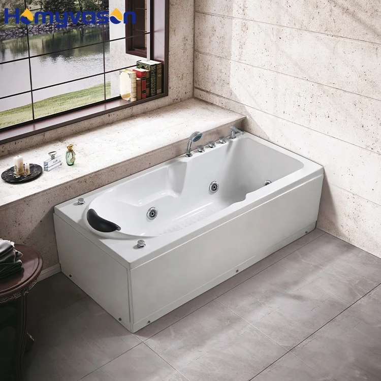 BathtubCheap Price 1 Person Classic Corner Spa Whirlpool Comfortable Bathtub Freestanding Acrylic Massage Jacuzzier Bathtub