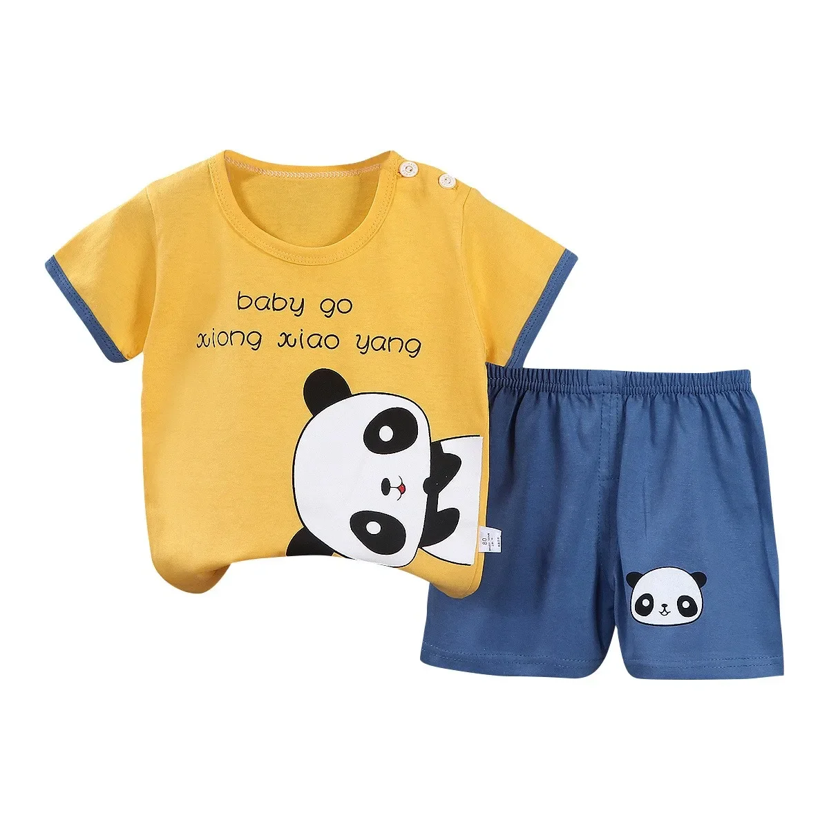 Children's Cotton Outfits | Boys T Shirt + Shorts Set | Summer Toddler Costume | Kids Clothing Girls Suits