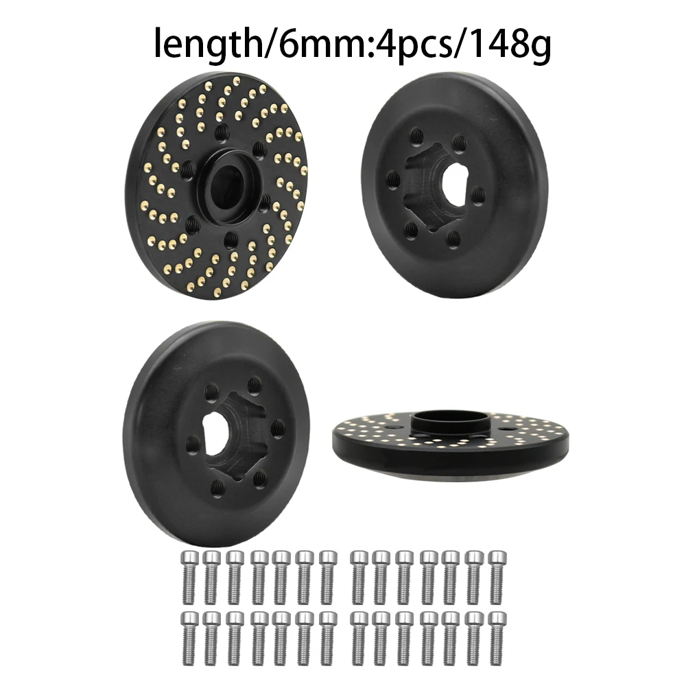 Messing-Rad-Sechskant-Nabenadapter für 1,9 2,2 Beadlock-Felge RC Crawler Car Axial SCX10 Capra TRX4 TRX6 Gewichte