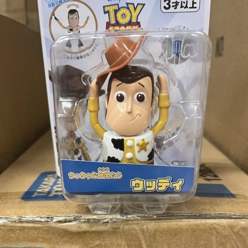 Anime Toy Story reloj Woody Cuisi tenedor Buzz Lightyear figura alienígena juguete de cuerda modelo adornos niños regalo de cumpleaños