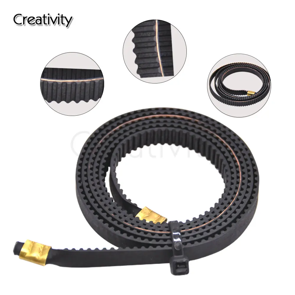 X+Y Axis Synchronous Belt GT2 Width 6mm Open Timing Belt Terminal 2GT Rubber Belt For Ender-3 Ender 3 Pro Ender 3 V2  Neptune 3