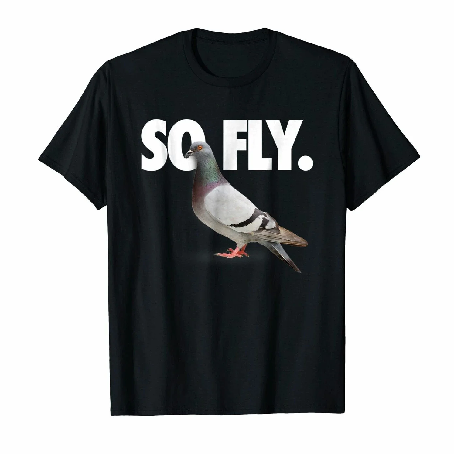 Funny Dove Graphic T-Shirt 100% Cotton O-Neck Summer Short Sleeve Casual Mens T-shirt Size S-3XL