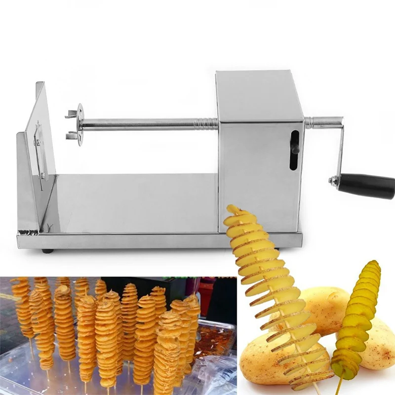 Manual Tornado Potato Cutter Machine Spiral Cutting Machine Chips Kitchen Accessories Cooking Tools Chopper Potato Chip