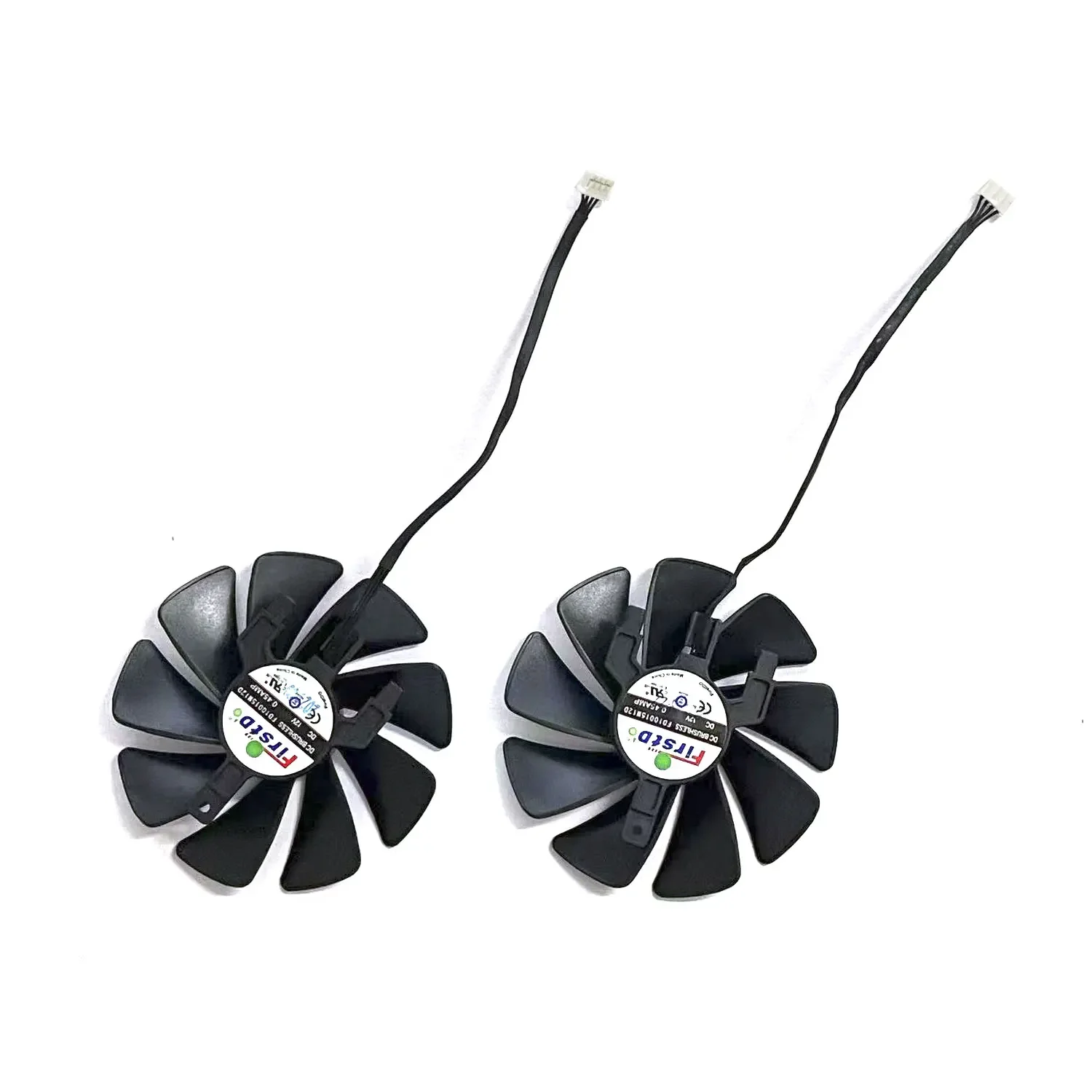 2 FAN 4PIN 95MM FD10015M12D Original RX570 GPU Fan for Sapphire Radeon RX570 Graphics Card Replacement Accessories