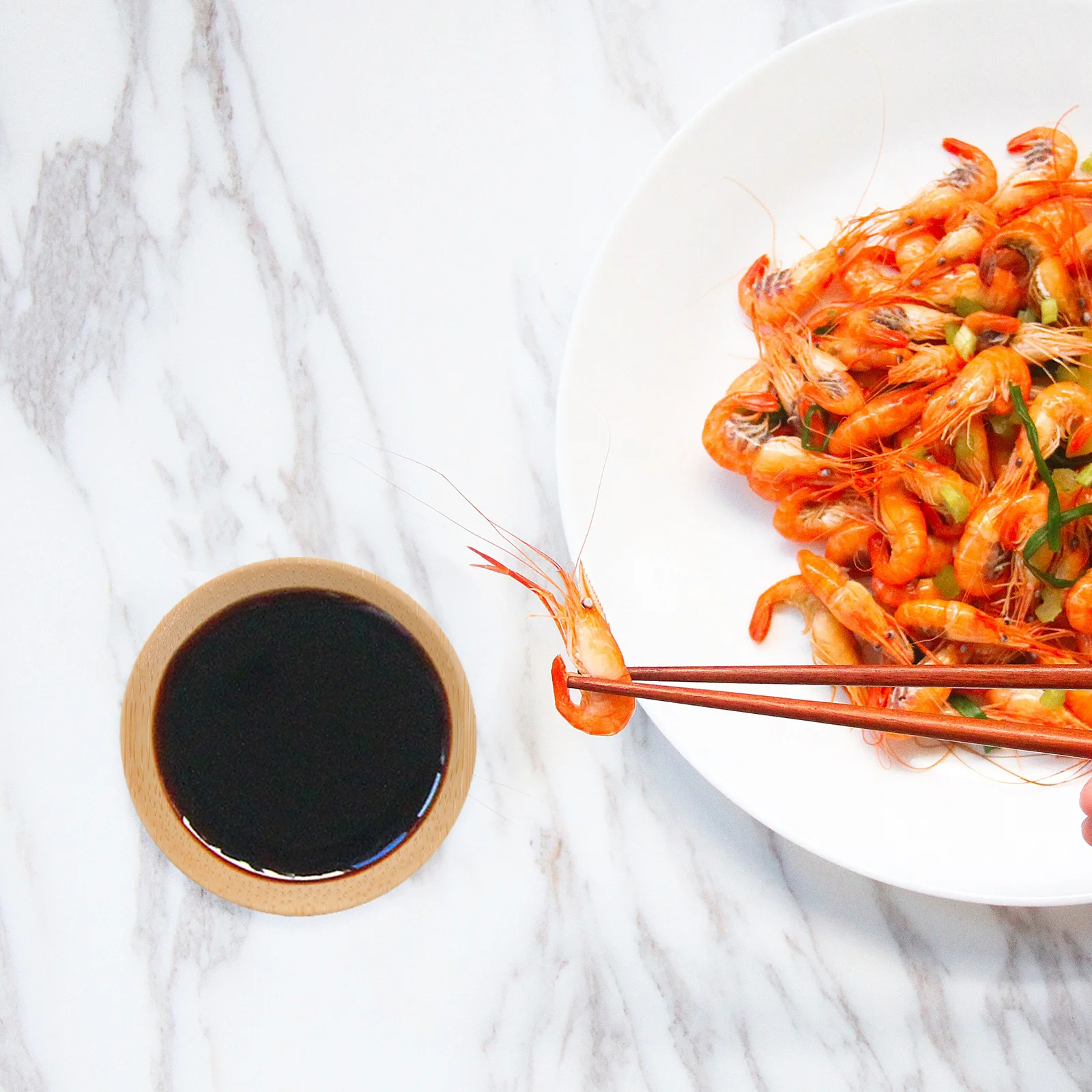 

10Pcs Mini Bamboo Sauce Dishes Sturdy Round Dipping Bowls for Parties Restaurants Reusable Condiment Containers