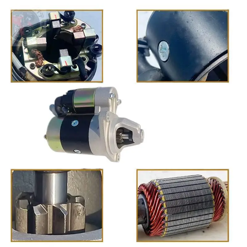 6.5KW 발전기 마이크로 경운기 부품 풀림 기계 170F, 178F, 186F, 188FFA 전기 스타터 모터